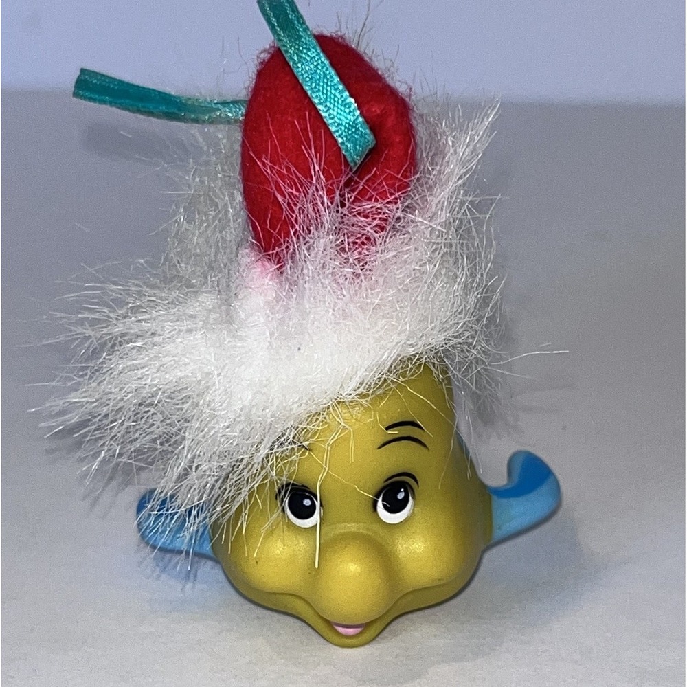 Vintage Tyco Disney Littleโ Mermaid Flounder Ornament Christmas 1991 90s Holiday